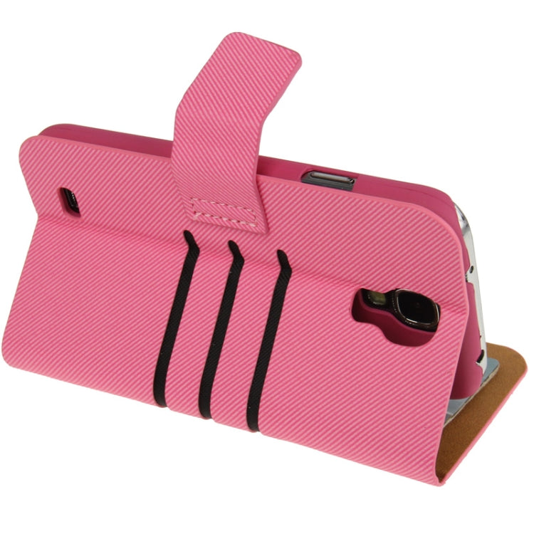Denim Texture Horizontal Flip Leather Case with Credit Card Slot & Holder for Galaxy S IV / i9500