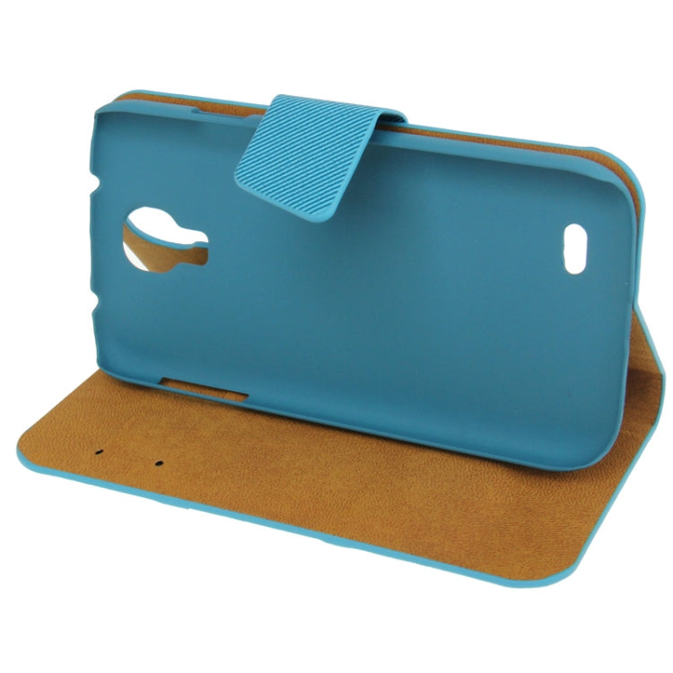 Denim Texture Horizontal Flip Leather Case with Credit Card Slot & Holder for Galaxy S IV / i9500