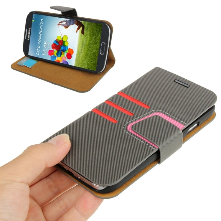 Denim Texture Horizontal Flip Leather Case with Credit Card Slot & Holder for Galaxy S IV / i9500