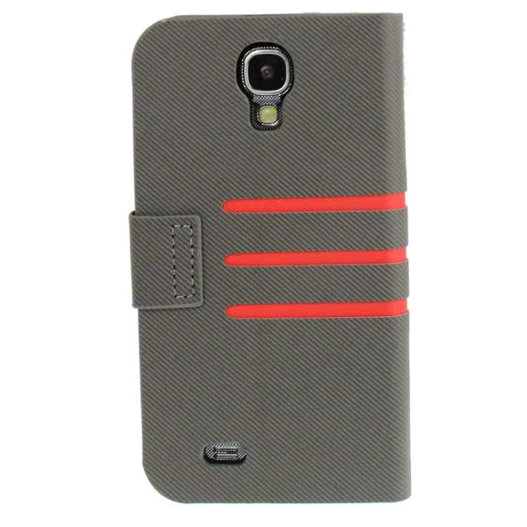 Denim Texture Horizontal Flip Leather Case with Credit Card Slot & Holder for Galaxy S IV / i9500