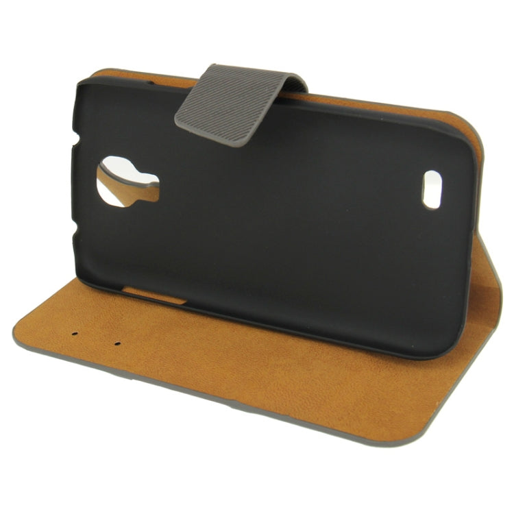 Denim Texture Horizontal Flip Leather Case with Credit Card Slot & Holder for Galaxy S IV / i9500