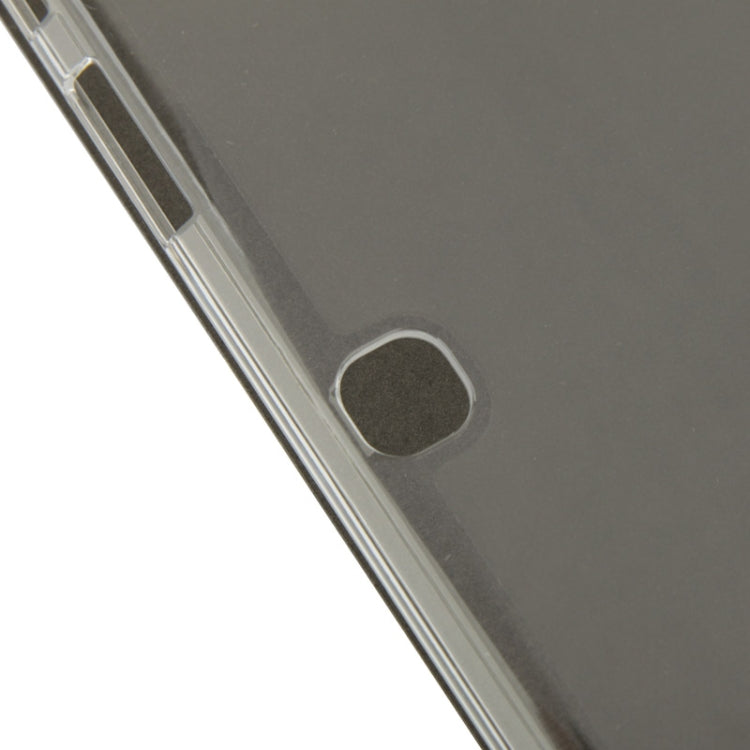 For Galaxy Tab 4 10.1 / SM-T530 Sand Texture Flip Leather + Transparent Frosted Plastic Cover Case with Holder
