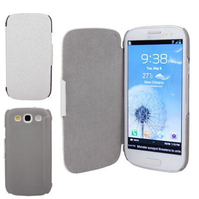 Cross Texture Leather Case and Plastic Cover Case for Galaxy SIII / i9300