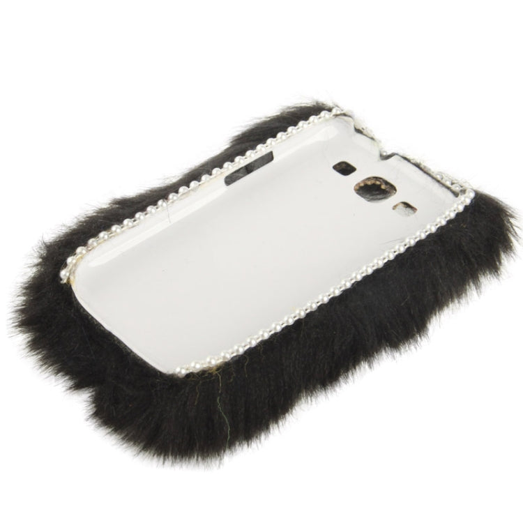 Diamond Encrusted Winter Warm Fur Plastic Case for Galaxy SIII / i9300
