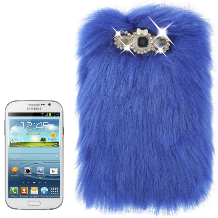 Diamond Encrusted Winter Warm Fur Plastic Case for Galaxy SIII / i9300