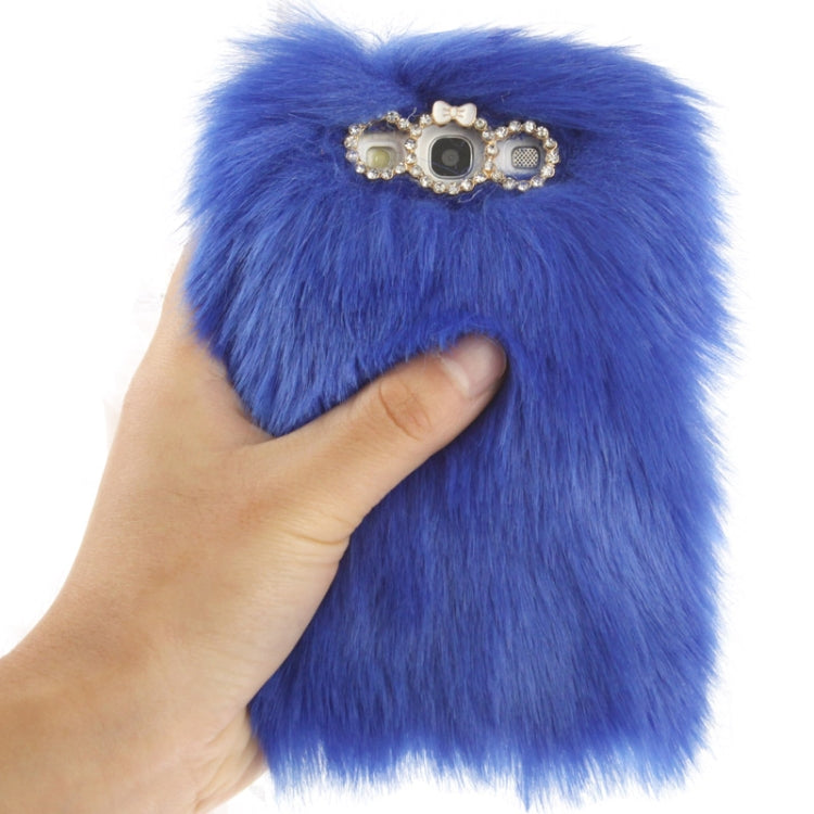 Diamond Encrusted Winter Warm Fur Plastic Case for Galaxy SIII / i9300