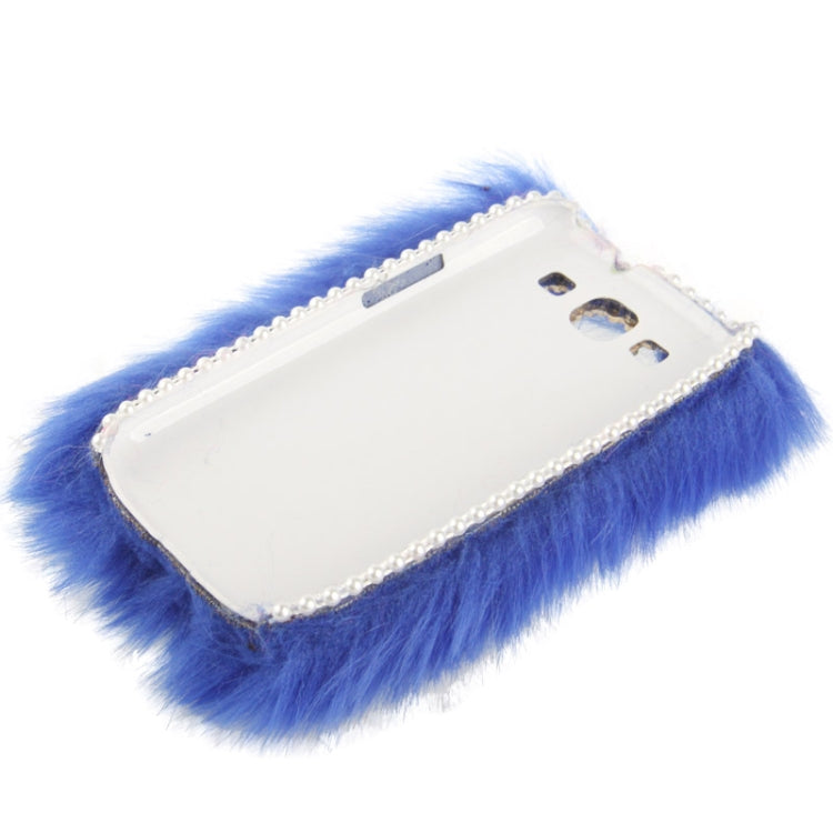 Diamond Encrusted Winter Warm Fur Plastic Case for Galaxy SIII / i9300