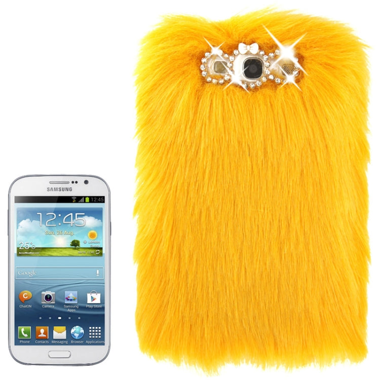 Diamond Encrusted Winter Warm Fur Plastic Case for Galaxy SIII / i9300