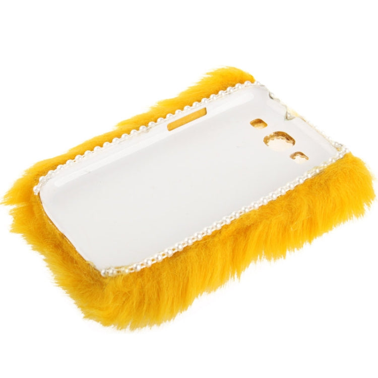 Diamond Encrusted Winter Warm Fur Plastic Case for Galaxy SIII / i9300