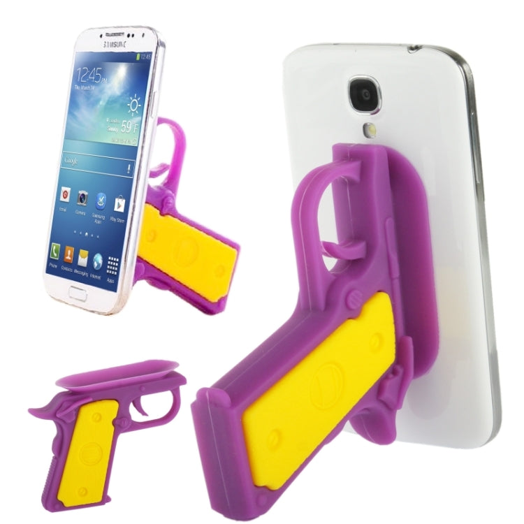 Silicone Pistol Shape Universal Non-slip Mobile Phone Bracket for iPhone 5 / iPhone 4S / Galaxy S IV / i9500 / Other Mobile Phone