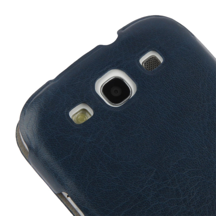Thermal Styling Crazy Horse Texture Horizontal Flip Leather Case for Galaxy S III / i9300