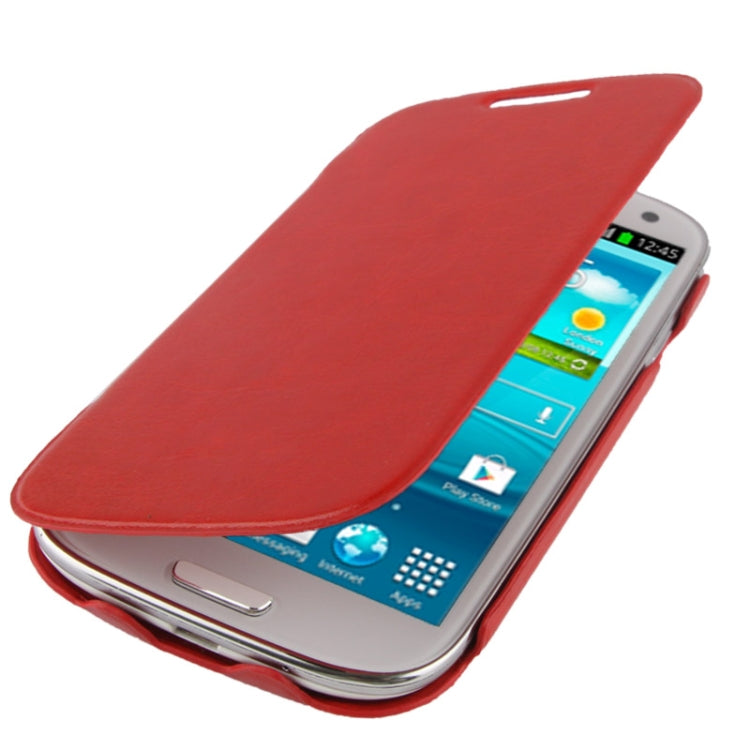 Thermal Styling Crazy Horse Texture Horizontal Flip Leather Case for Galaxy S III / i9300