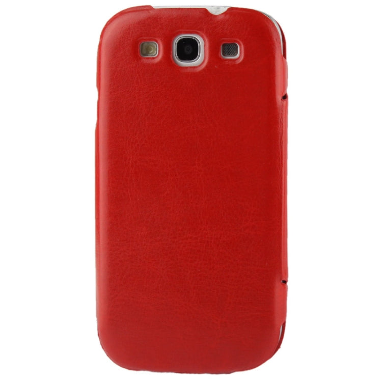 Thermal Styling Crazy Horse Texture Horizontal Flip Leather Case for Galaxy S III / i9300