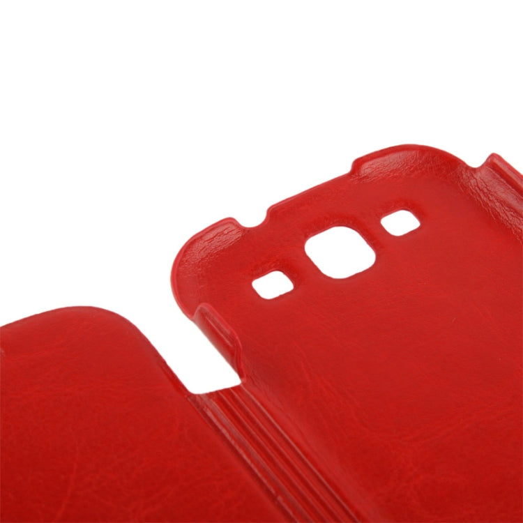 Thermal Styling Crazy Horse Texture Horizontal Flip Leather Case for Galaxy S III / i9300