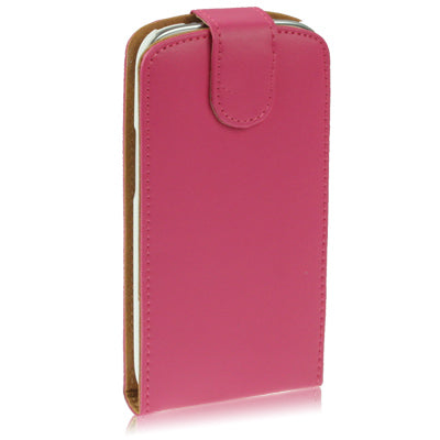 Vertical Flip Leather Case with Credit Card Slot for Galaxy SIII / i9300(Magenta)