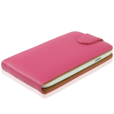 Vertical Flip Leather Case with Credit Card Slot for Galaxy SIII / i9300(Magenta)