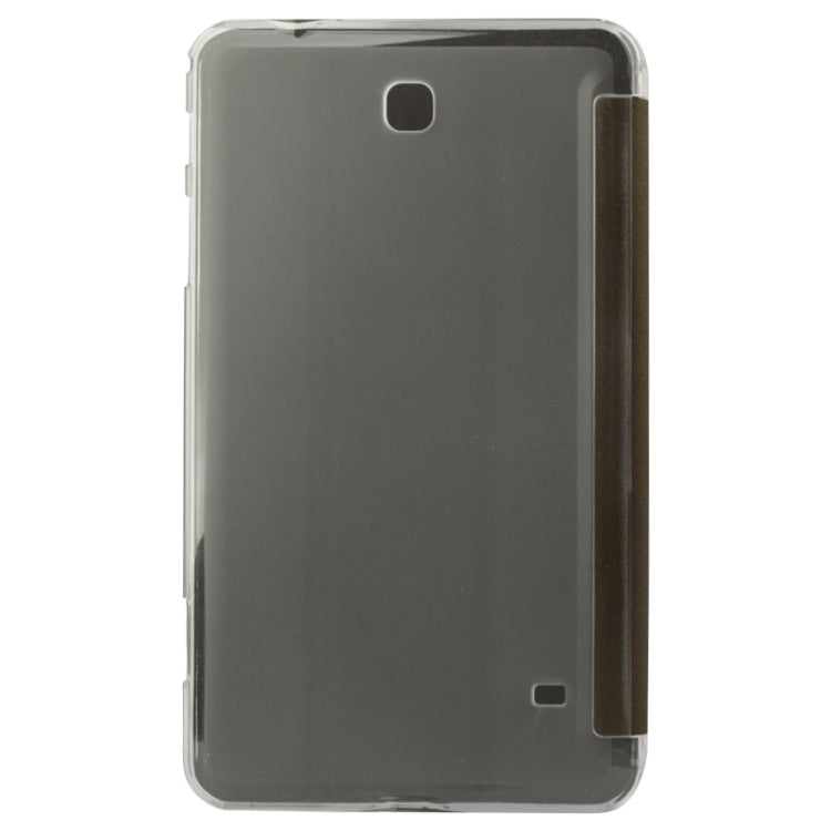 Frosted Texture Flip Leather + Transparent Trosted Plastic Case with Holder for Galaxy Tab 4 / T330