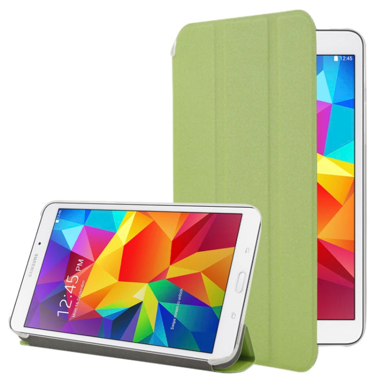 Frosted Texture Flip Leather + Transparent Trosted Plastic Case with Holder for Galaxy Tab 4 / T330
