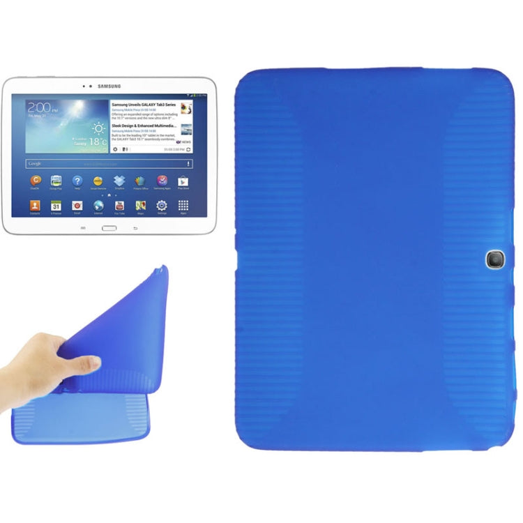 Anti-skid Texture Transparent TPU Case for Galaxy Tab 3 (10.1) / GT-P5200