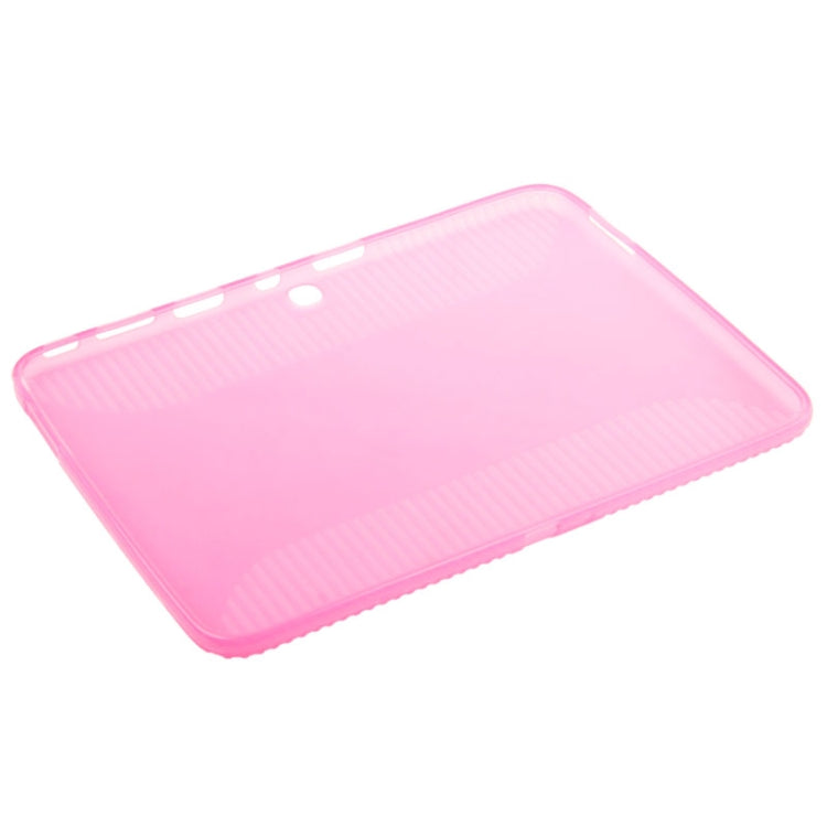 Anti-skid Texture Transparent TPU Case for Galaxy Tab 3 (10.1) / GT-P5200