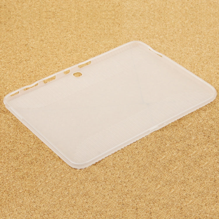 Anti-skid Texture Transparent TPU Case for Galaxy Tab 3 (10.1) / GT-P5200