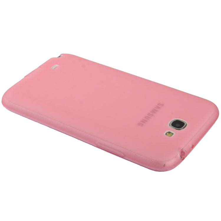 Pure Color Translucent TPU Case with Earphone Anti-dust Plug for Galaxy Note II / N7100