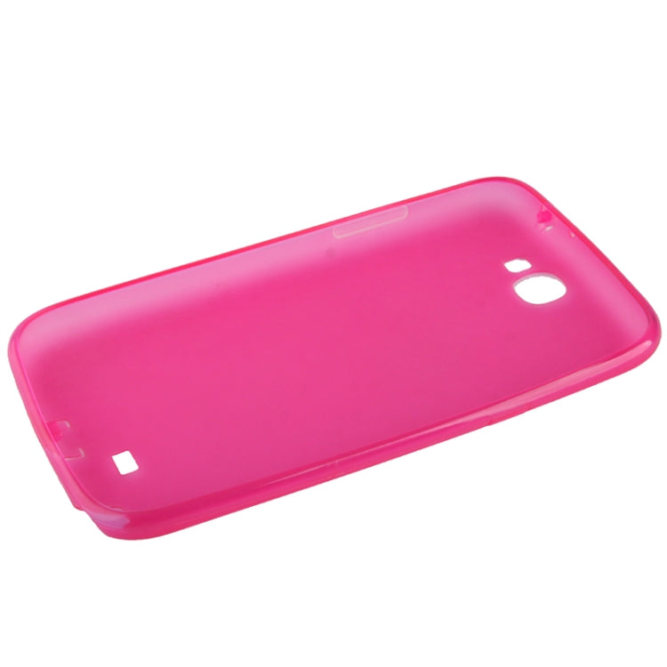Pure Color Translucent TPU Case with Earphone Anti-dust Plug for Galaxy Note II / N7100