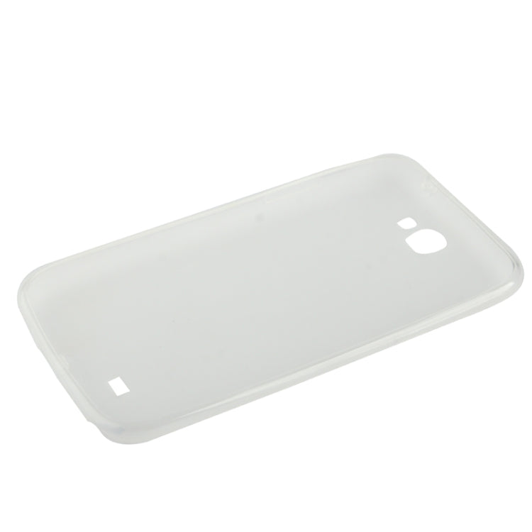 Pure Color Translucent TPU Case with Earphone Anti-dust Plug for Galaxy Note II / N7100