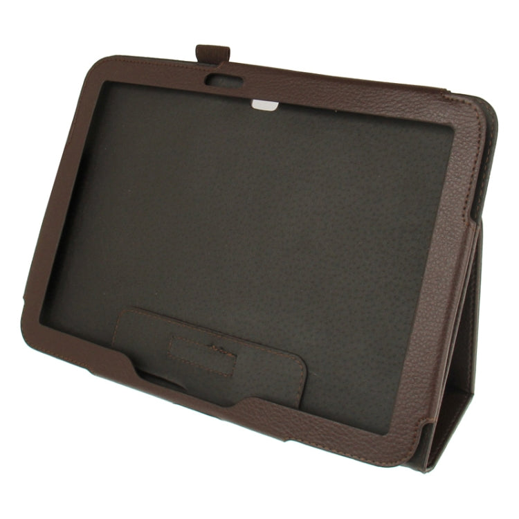Litchi Texture Leather Case with Holder for Galaxy Tab 3 (10.1) / GT-P5200