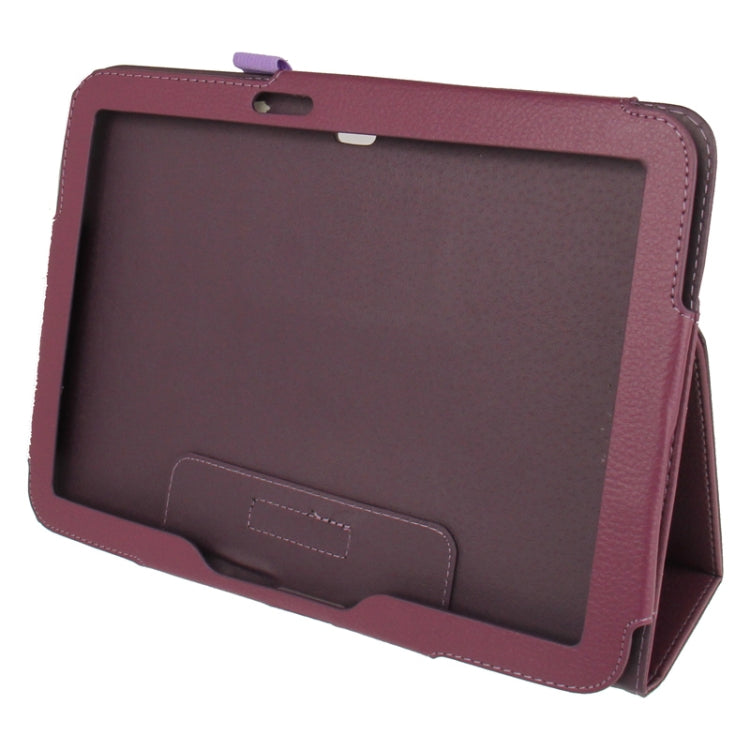 Litchi Texture Leather Case with Holder for Galaxy Tab 3 (10.1) / GT-P5200