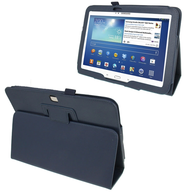 Litchi Texture Leather Case with Holder for Galaxy Tab 3 (10.1) / GT-P5200