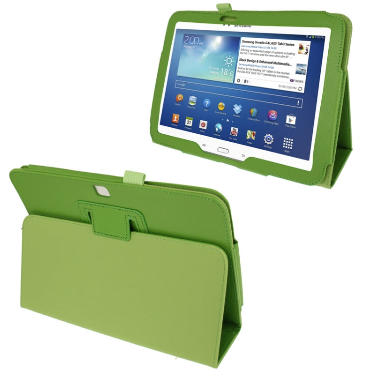 Litchi Texture Leather Case with Holder for Galaxy Tab 3 (10.1) / GT-P5200