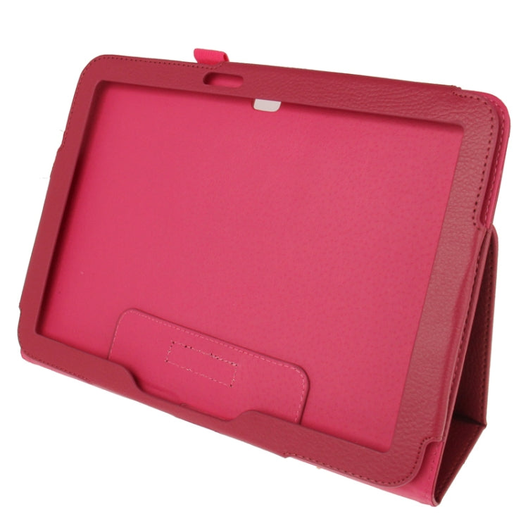 Litchi Texture Leather Case with Holder for Galaxy Tab 3 (10.1) / GT-P5200
