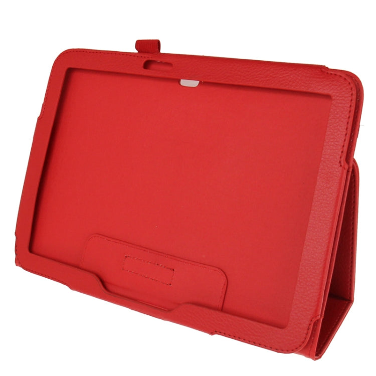 Litchi Texture Leather Case with Holder for Galaxy Tab 3 (10.1) / GT-P5200