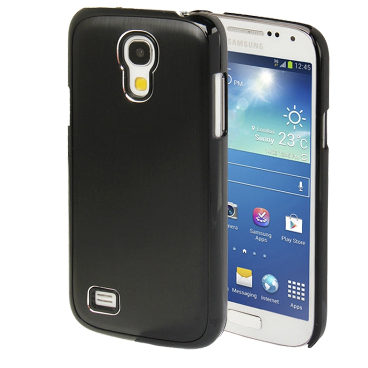 Brushed Texture Metal Paste Skin Plastic Case for Galaxy S IV mini / i9190