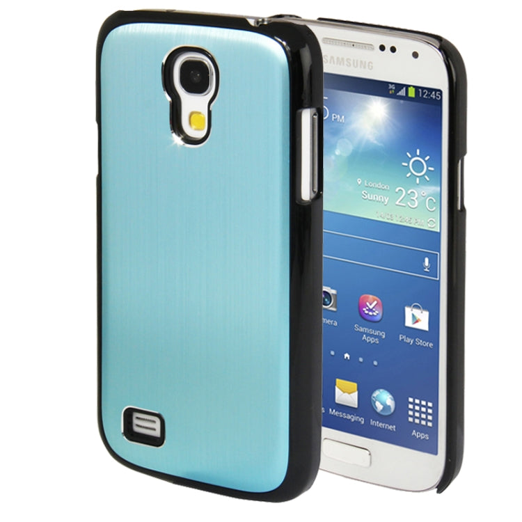 Brushed Texture Metal Paste Skin Plastic Case for Galaxy S IV mini / i9190