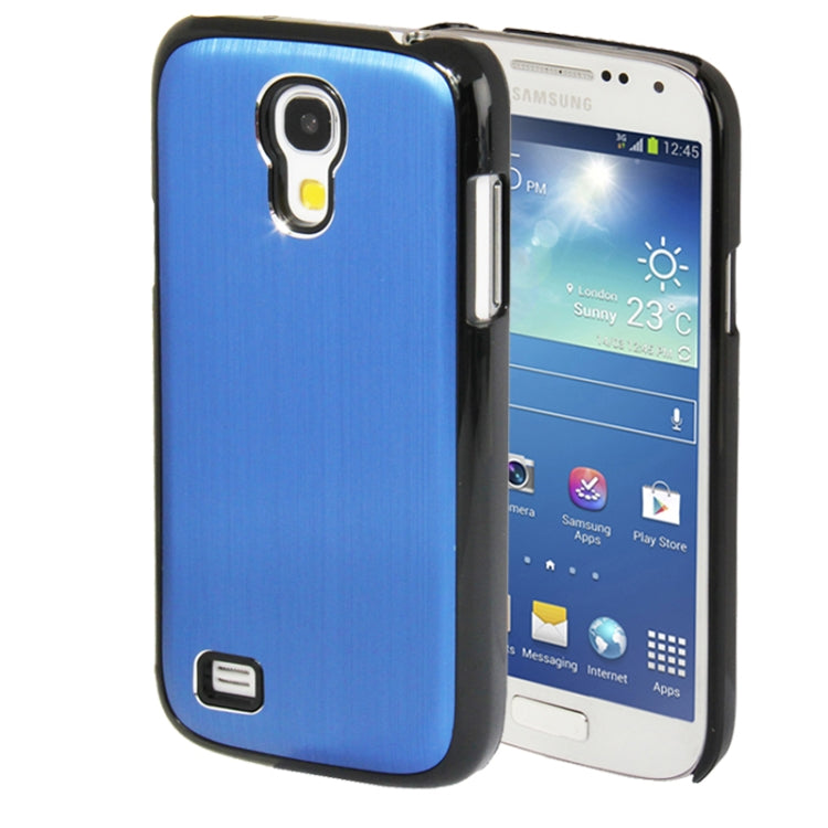 Brushed Texture Metal Paste Skin Plastic Case for Galaxy S IV mini / i9190