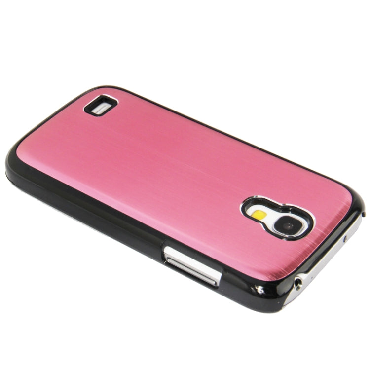 Brushed Texture Metal Paste Skin Plastic Case for Galaxy S IV mini / i9190