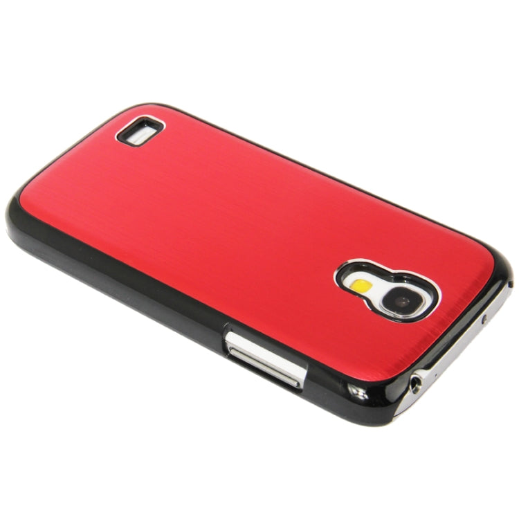 Brushed Texture Metal Paste Skin Plastic Case for Galaxy S IV mini / i9190