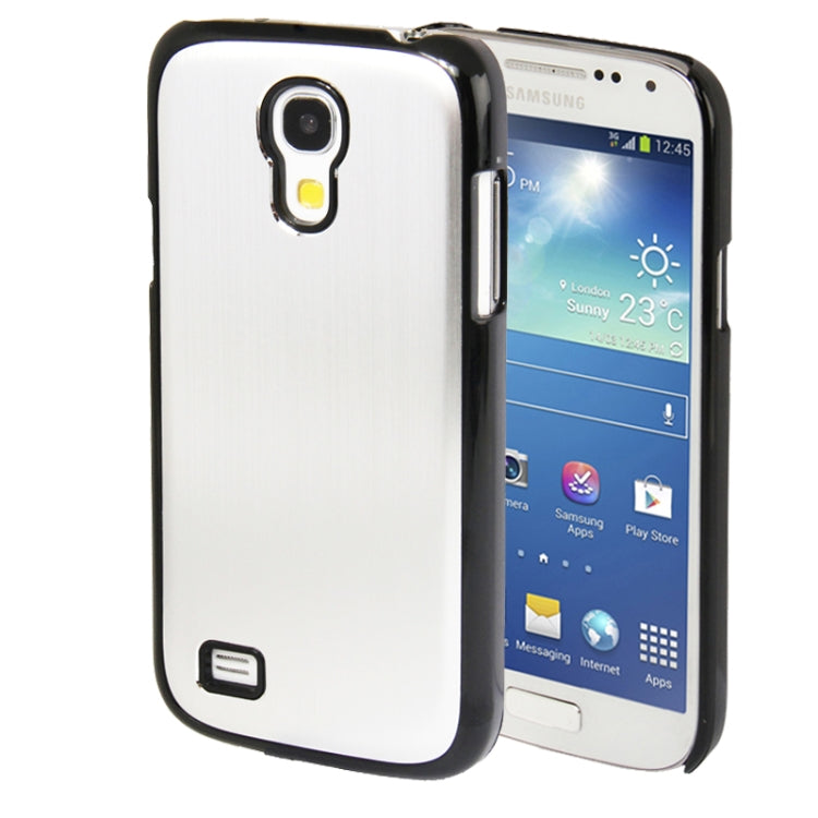 Brushed Texture Metal Paste Skin Plastic Case for Galaxy S IV mini / i9190