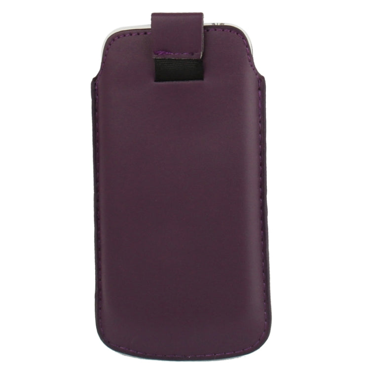 Universal Leather Case Pocket Sleeve Bag with Pull Up Tab for Galaxy S IV mini / i9190 / iPhone 5 & 5C & 5S / Nokia Lumia 820