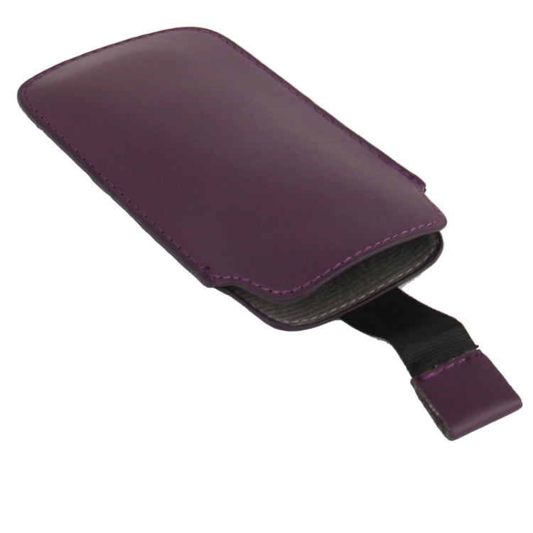 Universal Leather Case Pocket Sleeve Bag with Pull Up Tab for Galaxy S IV mini / i9190 / iPhone 5 & 5C & 5S / Nokia Lumia 820
