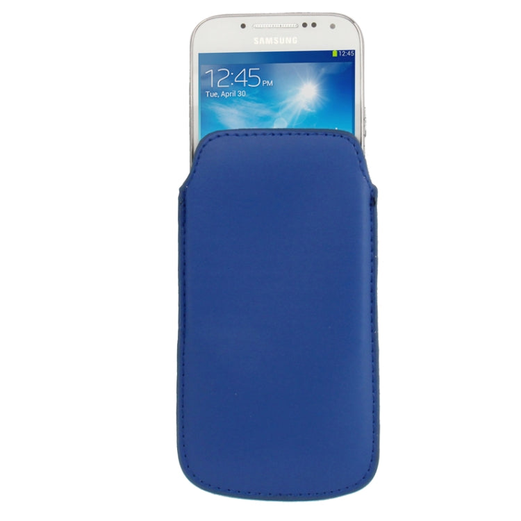 Universal Leather Case Pocket Sleeve Bag with Pull Up Tab for Galaxy S IV mini / i9190 / iPhone 5 & 5C & 5S / Nokia Lumia 820