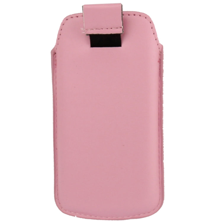 Universal Leather Case Pocket Sleeve Bag with Pull Up Tab for Galaxy S IV mini / i9190 / iPhone 5 & 5C & 5S / Nokia Lumia 820