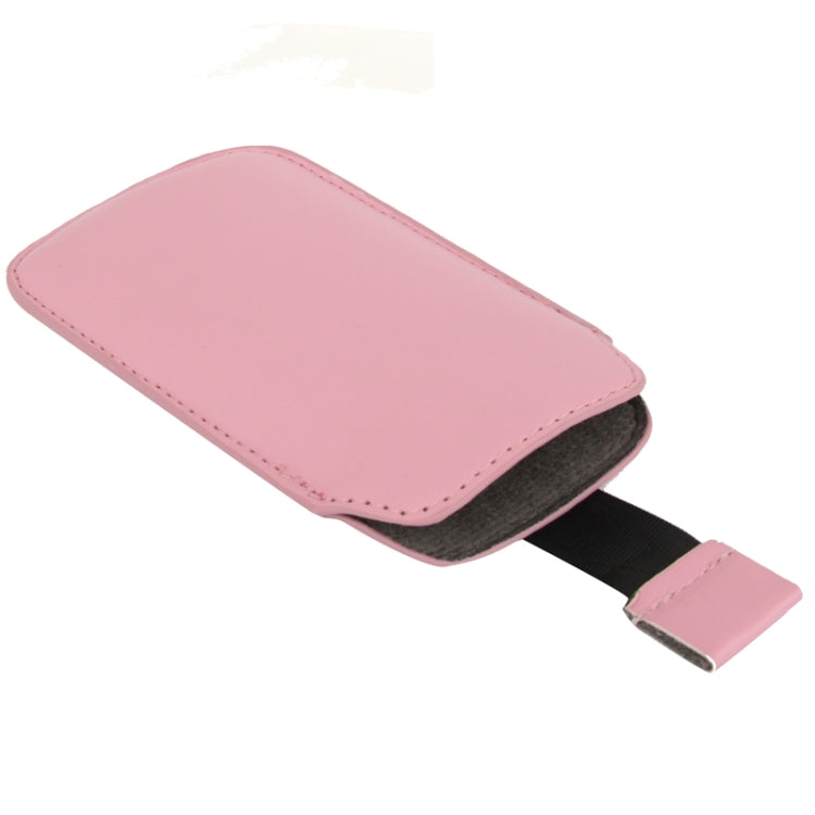 Universal Leather Case Pocket Sleeve Bag with Pull Up Tab for Galaxy S IV mini / i9190 / iPhone 5 & 5C & 5S / Nokia Lumia 820