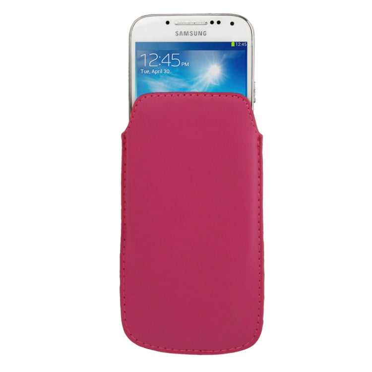 Universal Leather Case Pocket Sleeve Bag with Pull Up Tab for Galaxy S IV mini / i9190 / iPhone 5 & 5C & 5S / Nokia Lumia 820