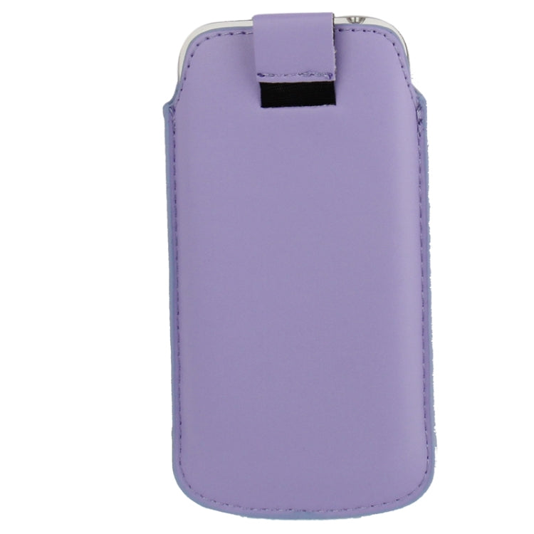 Universal Leather Case Pocket Sleeve Bag with Pull Up Tab for Galaxy S IV mini / i9190 / iPhone 5 & 5C & 5S / Nokia Lumia 820