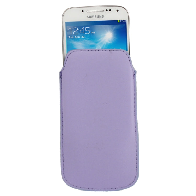 Universal Leather Case Pocket Sleeve Bag with Pull Up Tab for Galaxy S IV mini / i9190 / iPhone 5 & 5C & 5S / Nokia Lumia 820