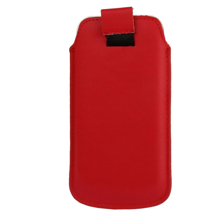 Universal Leather Case Pocket Sleeve Bag with Pull Up Tab for Galaxy S IV mini / i9190 / iPhone 5 & 5C & 5S / Nokia Lumia 820