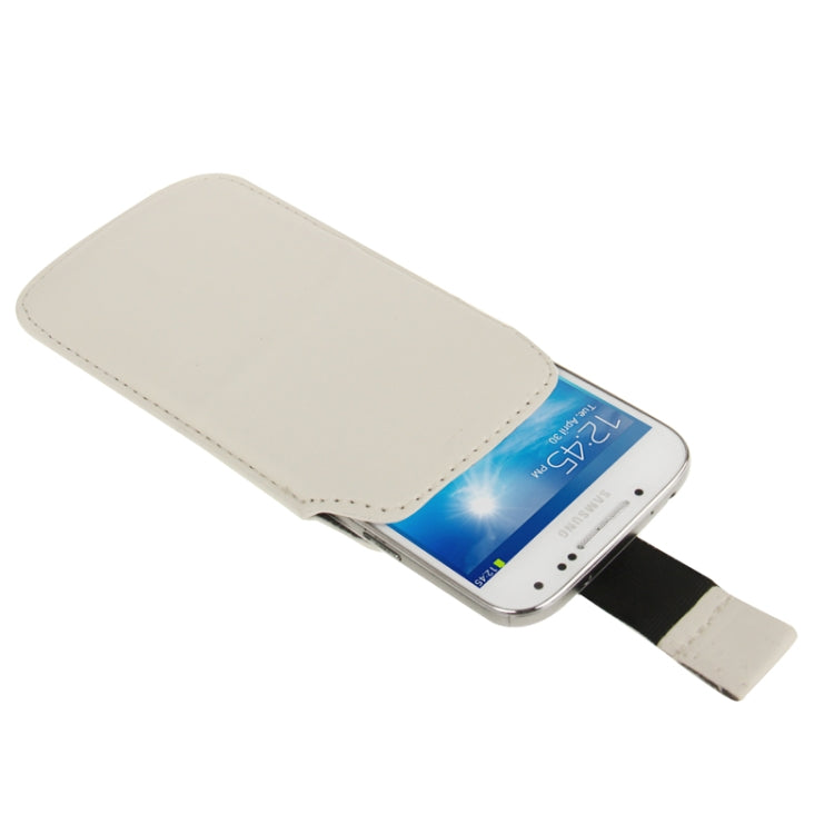 Universal Leather Case Pocket Sleeve Bag with Pull Up Tab for Galaxy S IV mini / i9190 / iPhone 5 & 5C & 5S / Nokia Lumia 820